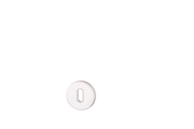 Rosaces de porte rondes à clé Mira blanc mat diamètre 52 mm ALPERTEC