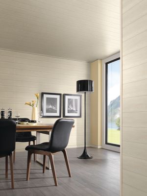 Lambris mdf revêtu pear white 9060 - 10 x 202 x 1300 mm - AJ TIMBER