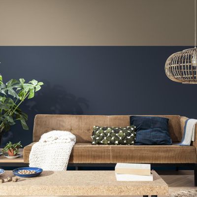 Peinture crème de couleur Bleu Indigo Satin 1,25 L - DULUX VALENTINE
