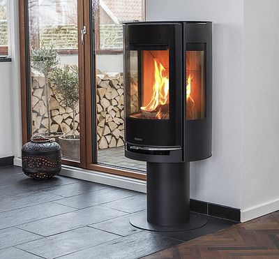 Poêle à bois 8 kW ADURO 9,3 LUX 7 étoiles flammes vertes, Livraison à domicile incluse - ADURO