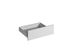 Façade tiroir pour meuble de cuisine Lotus blanc mat 13,8 x 60 cm OFITRES