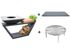 Brasero de cuisson G4 graphite avec plaque plancha, grille et couvercle de protection ARTISS
