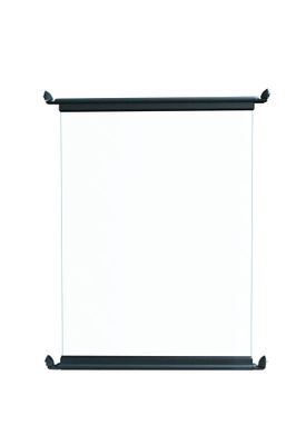 Barrière de piscine en aluminium gris et verre 1 m - HOMALU