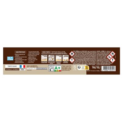 Mastic reconstituant bois blanc 550 gr SINTOBOIS