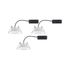 Spots LED encastrables salle de bain IP65 et BBC orientables whiteswitch Blanc par 3 - Calla PAULMANN