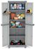 Armoire PVC Wave à 2 portes avec 4 tablettes et 2 bacs TERRY