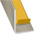 Cornière égale PVC inox 20 x 20 mm adhésive 2,60 m CQFD