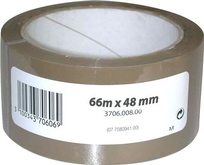 Ruban adhésif d'emballage pp havane 66 m x 50 mm - 3M