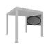 Store pare-soleil pour pergola T. 3,5 m gris foncé métallique - BIOHORT