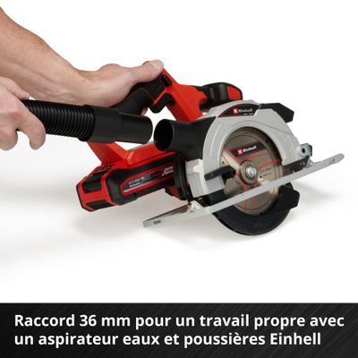 Scie circulaire sans fil diamètre lame 150 mm alésage 10 mm 18 V TE-CS 165 Li-Solo EINHELL