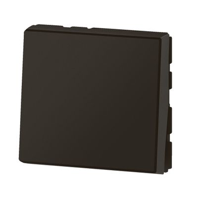 Bouton poussoir encastrable avec voyant lumineux 2 modules Noir - Mosaic LEGRAND