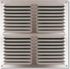 Grille à persiennes aluminium anodisé avec moustiquaire 300 x 300 mm AUTOGYRE