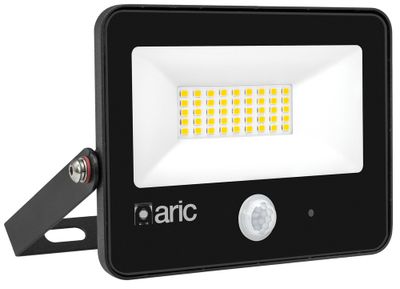 Projecteur extérieur LED détecteur de mouvements Wink 2 noir IP65 3000 lumens blanc chaud - ARIC