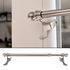 Tringle de vitrage extensible en métal de 0.65 à 1.1 m diam 9 mm Finition Nickel mat - MOBOIS