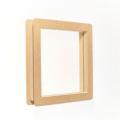 Hublot de porte MDF carré MOTTEZ