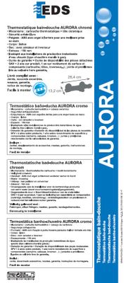 Mitigeur de baignoire thermostatique chromé Aurora EUROPEENNE DE DISTRIBUTION