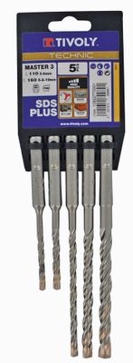 Forets béton par 5 SDS + MASTER 3 TIVOLY