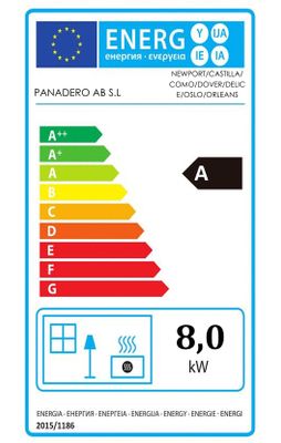Poêle à bois 8 kW Castilla PANADERO Livraison à domicile incluse