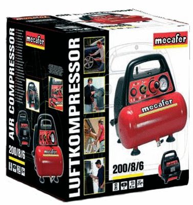Compresseur à air 6 L 1,5 HP New Vento - MECAFER