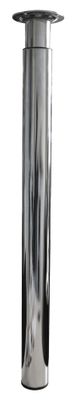 Pied de table rond chromé diamètre 60 mm hauteur réglable de 70 à 110 cm CIME