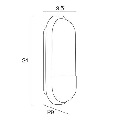Applique extérieur E27 Söder noir IP54 15W - COREP