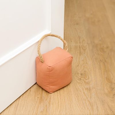 Bloque porte tissu cube terracotta hauteur 280 mm REI