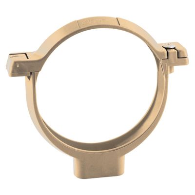Collier de fixation à vis pour tube de descente Ø80 sable - FITT