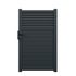 Portillon aluminium JASMIN l.1,00 x H.1,634 m gris livraison directe à domicile GARDEN GATE