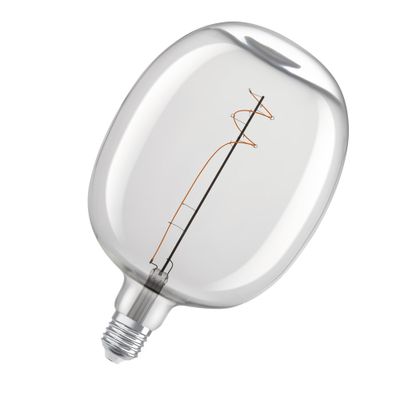 Ampoule LED Ballon E27 Filament clair variable 4,8W=400 lumens Blanc chaud OSRAM