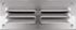 Grille d'aération en aluminium anodisé 50 x 140 mm avec moustiquaire AUTOGYRE