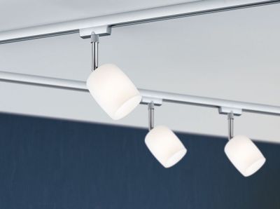 Spot sur rail chrome/ satin 10W G9 BLOSSOM URAIL PAULMANN