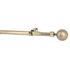 Kit de tringle à rideaux extensible en métal de 1.20 à 2.10 m diam 19 mm Finition Doré vieilli - MOBOIS