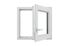 Fenêtre PVC blanc 1 vantail tirant droit H.45 x l. 40 cm CLOSY