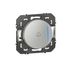 Bouton poussoir encastrable pour sonnette avec voyant lumineux Aluminium - Dooxie LEGRAND