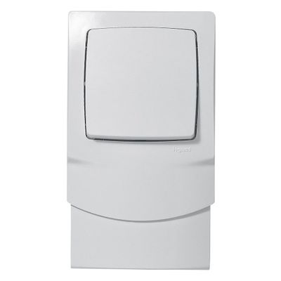 Interrupteur va-et-vient pour moulure 12,5mm Blanc - Les apparents LEGRAND