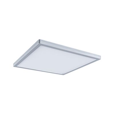 Plafonnier LED salle de bain IP44 2100 lumens lumière blanc variable 30x30cm Chrome - Atria Shine PAULMANN