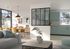 Verrière aluminium noir 4 carreaux vitrage verre clair l.135 x H.117 cm OPTIMUM