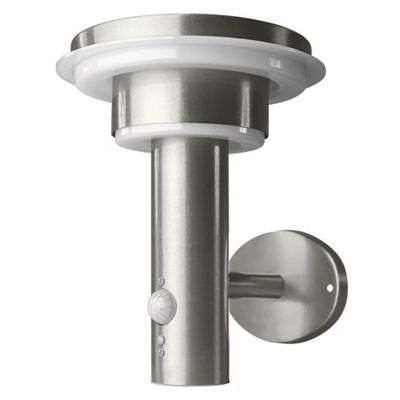 Applique extérieure solaire avec détecteur inox IP 44 3000 k blanc chaud 400 lumens - LEDVANCE