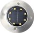 Spots à poser/piquer solaires LED détecteur crépusculaire Cielo inox IP44 25 lumens blanc chaud par 4 - ARLUX