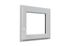Fenêtre PVC blanc 1 vantail tirant droit H.45 x l. 40 cm CLOSY