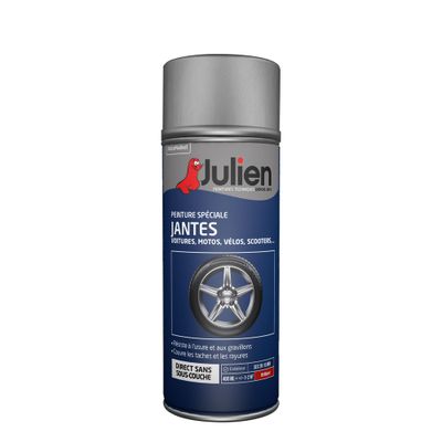 Bombe de peinture spécial jantes gris aluminium 400 mL - JULIEN