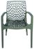 Fauteuil de jardin GRUVYER polypropylène vert laurier - GRANDSOLEIL
