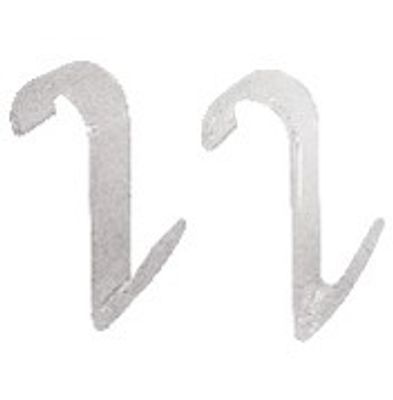 Crochet transparent pour sèche-serviettes à tubes ronds, lot de 2