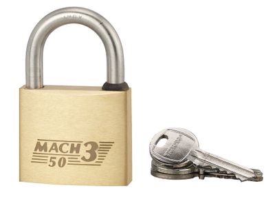 Cadenas à clé Mach 3 largeur 50 mm anse haute 128 mm THIRARD