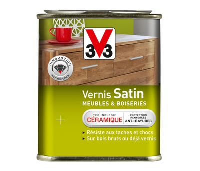 Vernis satin meubles et boiseries chêne doré 0,5 L - V33