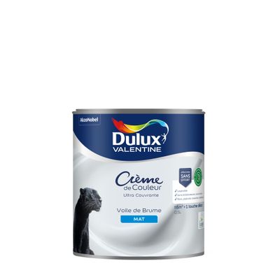 Peinture crème de couleur Voile de Brume mat 0,5L - DULUX VALENTINE