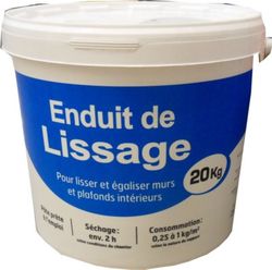 Enduit De Lissage Toupret Rapid Liss 1.5 Kg En Pâte, Pour Mur / Plafond  Intérieu