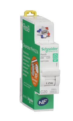 Disjoncteur 20A phase+neutre peignable - Resi9 XP SCHNEIDER ELECTRIC