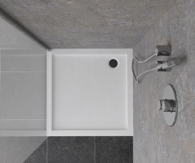 Receveur de douche 90x90 cm acrylique blanc Baltia - OCEA