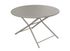Table de jardin pliante GUERIDON aluminium crème ø 120 cm, Livraison à domicile incluse - PROLOISIRS